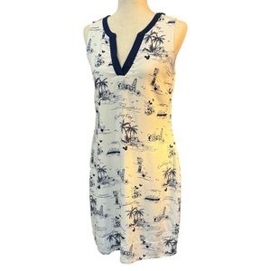 NWT Disney Cruise Line DCL Linen Castaway Cay Dress Small